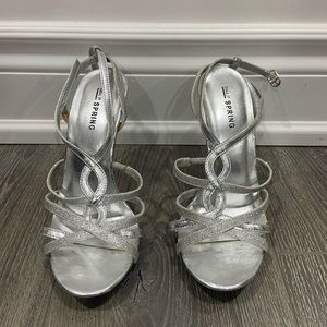 Sparkly Call It Spring Heels